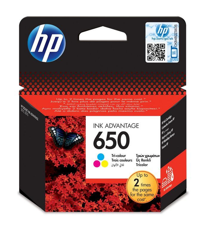 HP CZ102AEBHK Cerneala HP 650 color_1