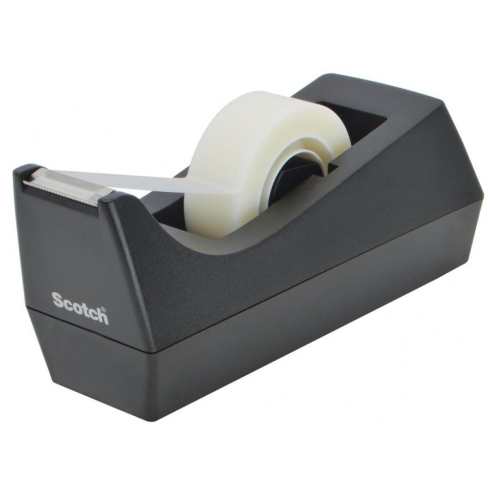 Dispenser banda adeziva, max 19mm x 33m, 3M - SCOTCH C38 - negru_1