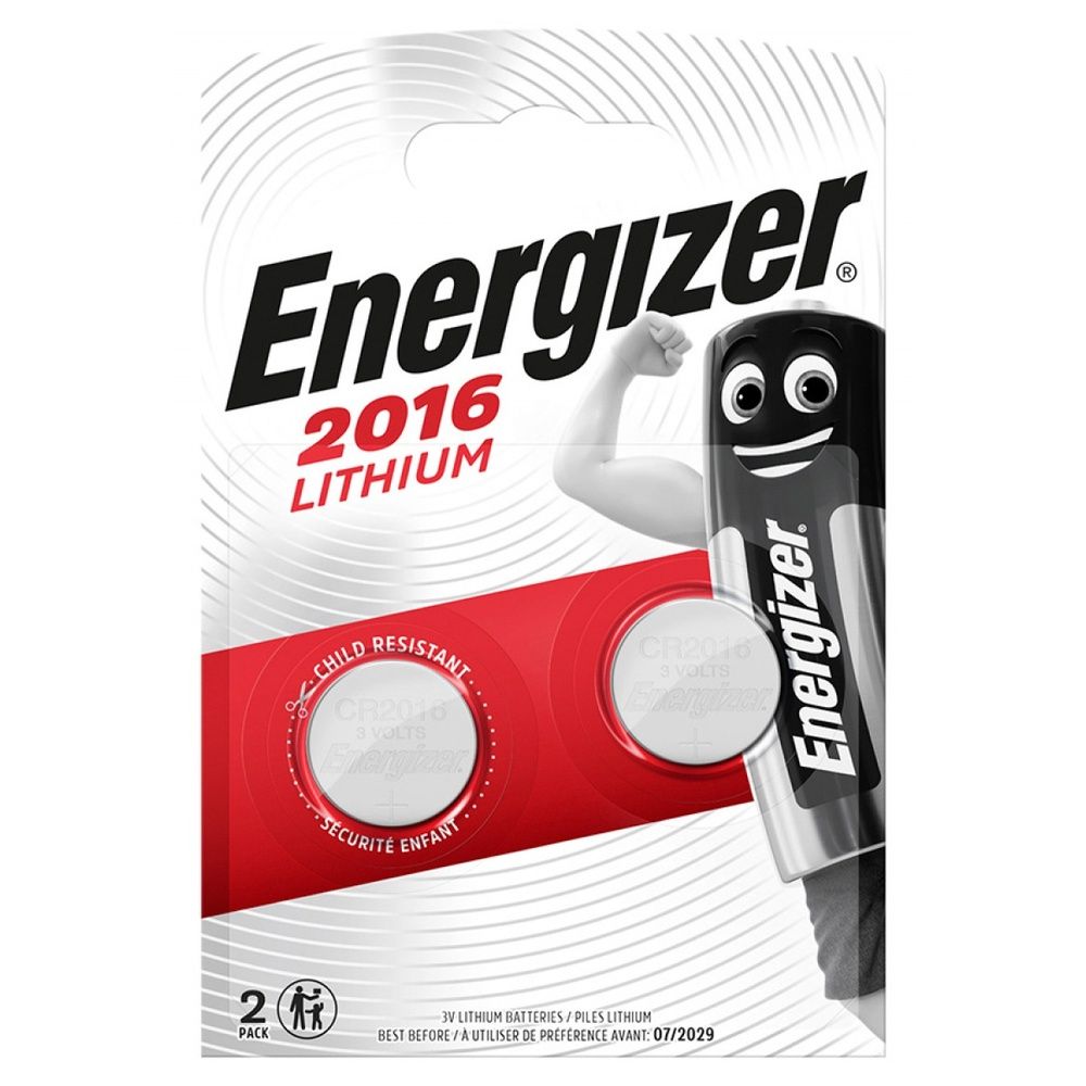 Baterii litiu CR2016, 2 buc/set, Energizer_1