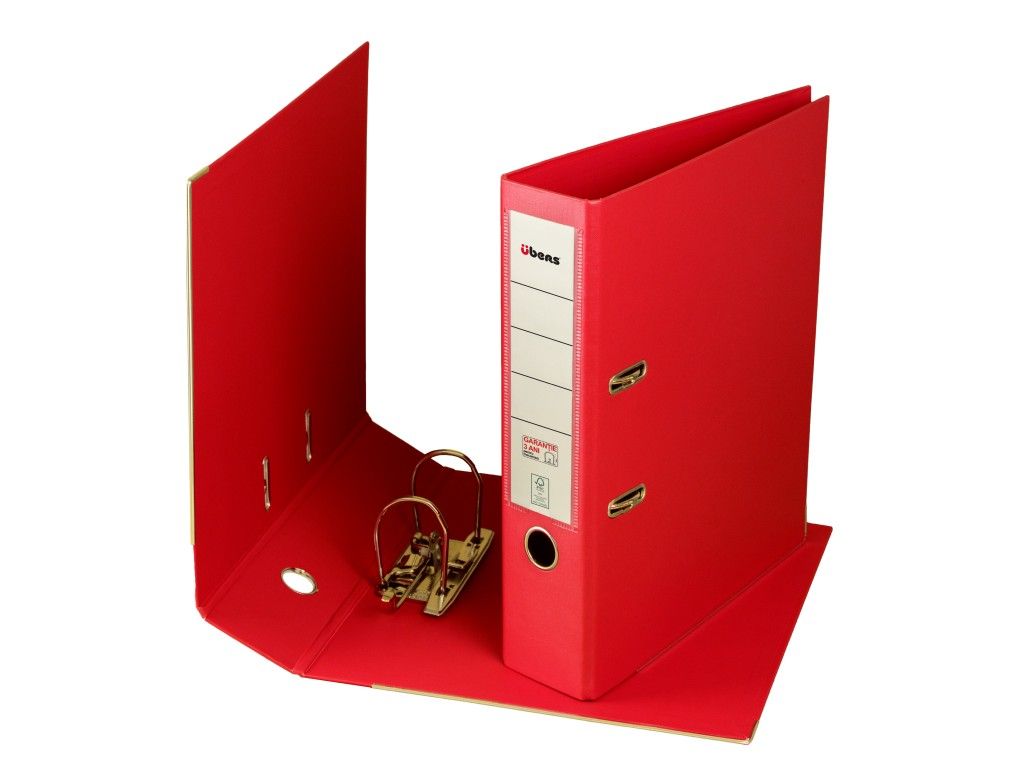 Biblioraft A4 80 mm PP/PP FSC Ubers Roșu_2