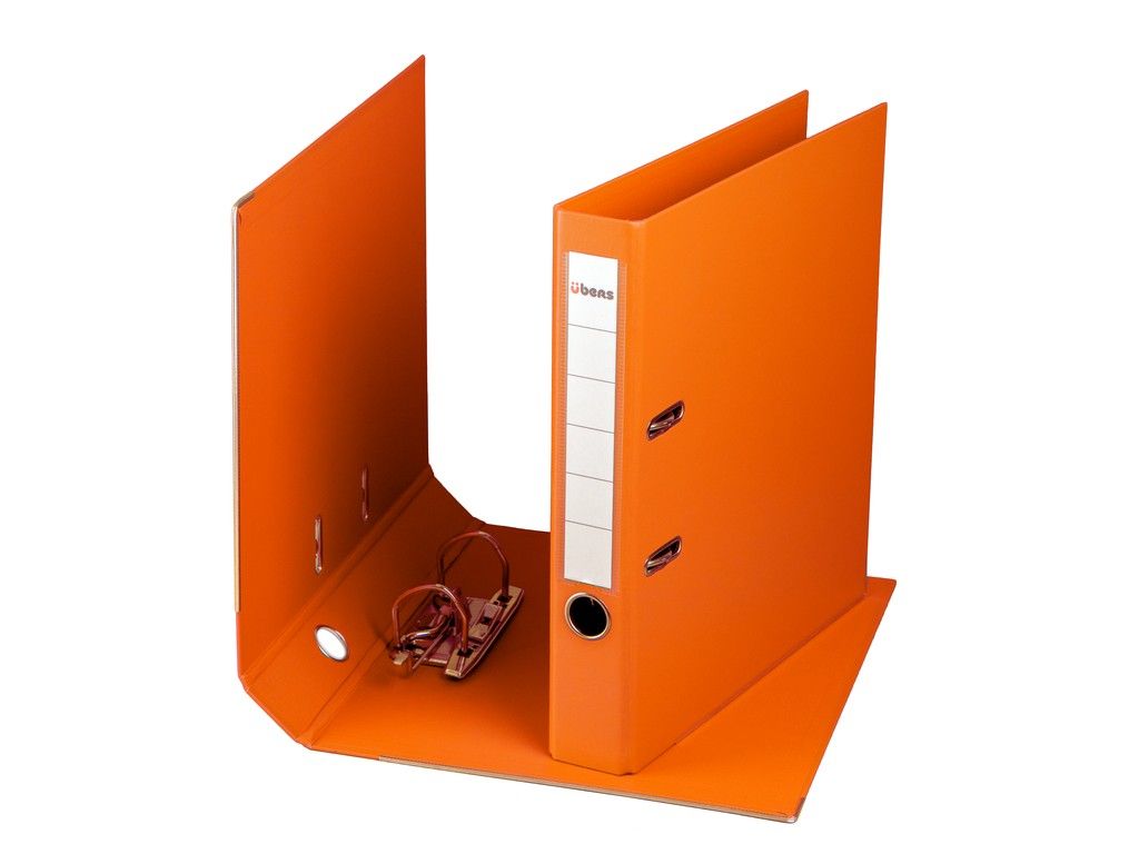 Biblioraft plastifiat übers 50 mm Portocaliu_1